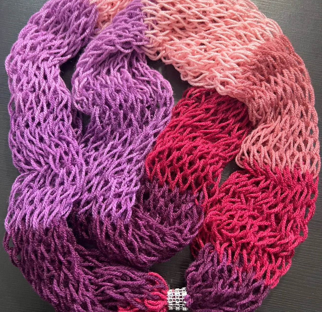 Lightweight Knitted Mesh Scarf