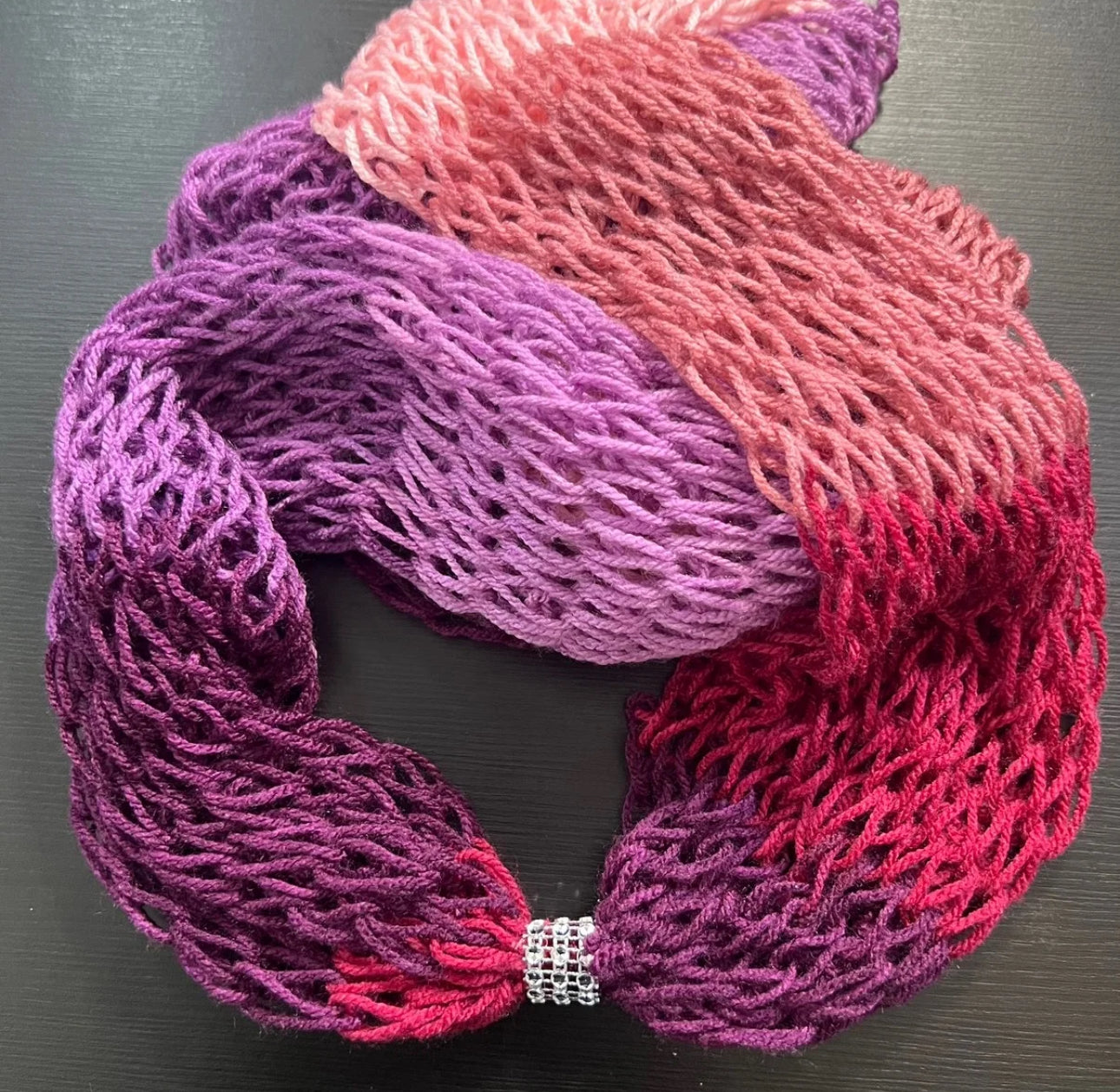 Lightweight Knitted Mesh Scarf