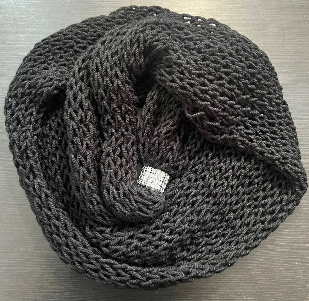 Handmade black scarf